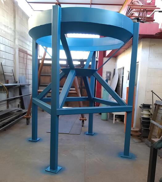 estructura paileria color azul