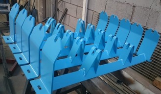 mesa azul soldadura